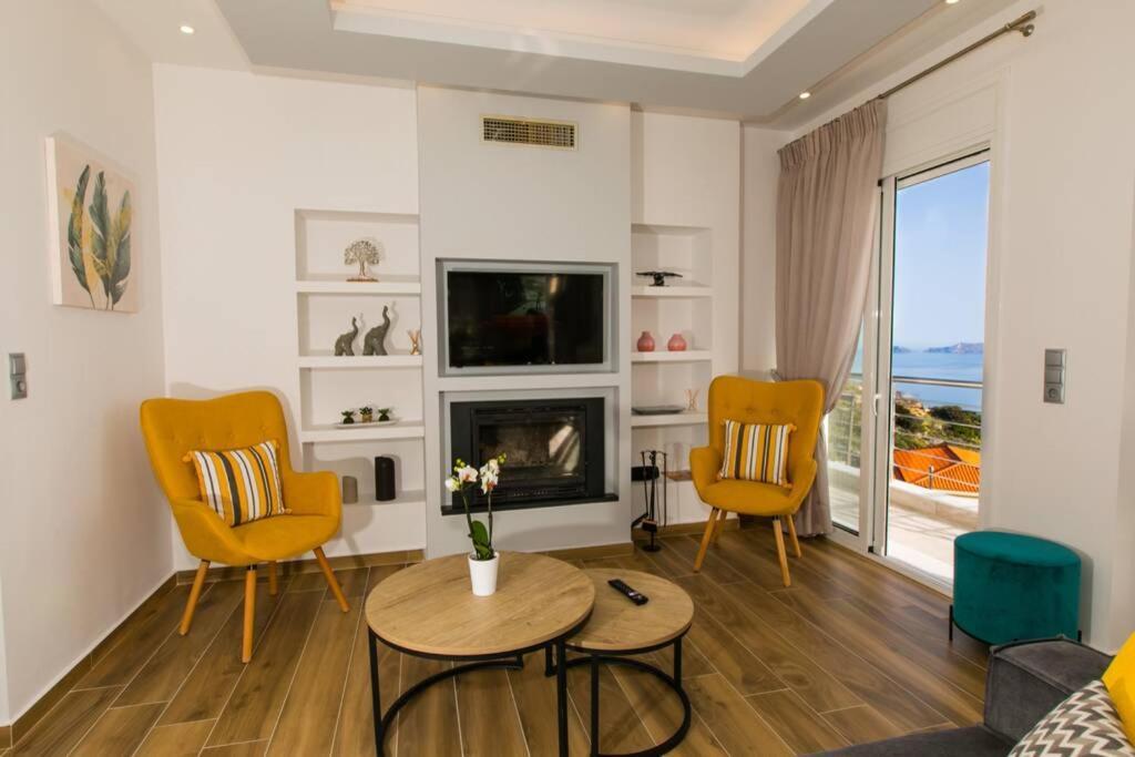 Chrysi'S Ocean View Retreat Villa Kerames Екстериор снимка